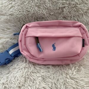 Polo Ralph Lauren Belt Bag – Pink/Blue (Brand New)